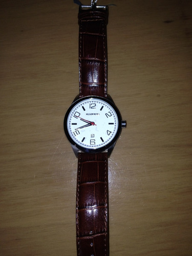 Reloj Kbros 9485 Original Nuevo En Piel Vino De Cuarzo