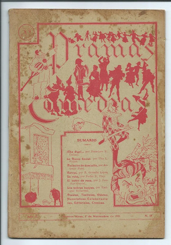 Revista Dramas Y Comedias 1911 Collazo Fopa Pico Villarreal