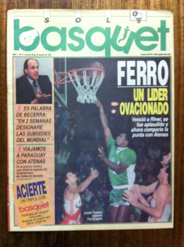 Revista Sólo Basquet - Ferro Un Lider Ovacionado