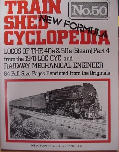 Train Shed Cyclopedia #50 Steam Locomotives 1940-50's