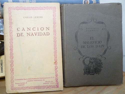 Lote X2 Libros Clasicos Novelas, Ch Dickens/ H Hammett