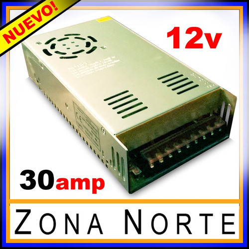 Fuente Metal 12v 30amp Led Camara Cctv Superior 20a 15a 6a