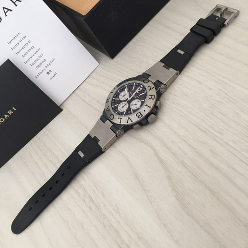 Original - Bulgari Titânio 44mm Cronógrafo Ti44tach Completo