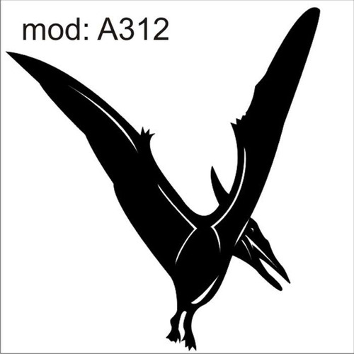 Adesivo A312 Desenho Abstrato Dinossauro Pterossauro Animais