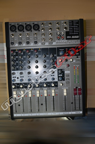 Consola Sonido Phonic Am1204fx Usb 4 Canales Musicapilar