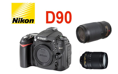 Camara Digital Profesional Nikon D90 12.3 Mp +2 Lentes+bag