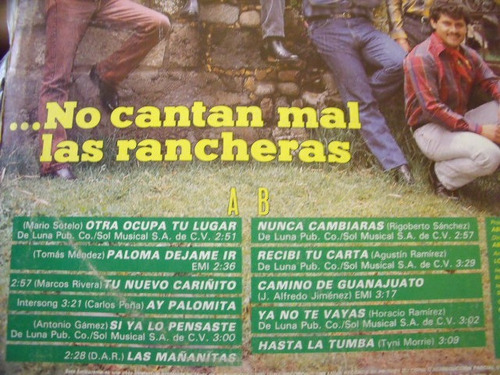 Lp Los Caminantes No Cantan Mal Las Rancheras, (Usado)