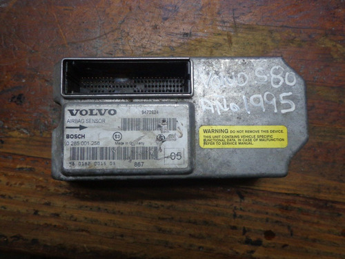 Vendo Sensor Airbag De Vovlo S80, Año 1995, # 0 285 001 258
