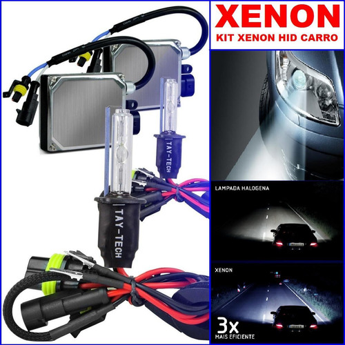 Kit Xenon - H1, H3, H4, H7, H11, Hb3, Hb4 - 6000 A 10000k.