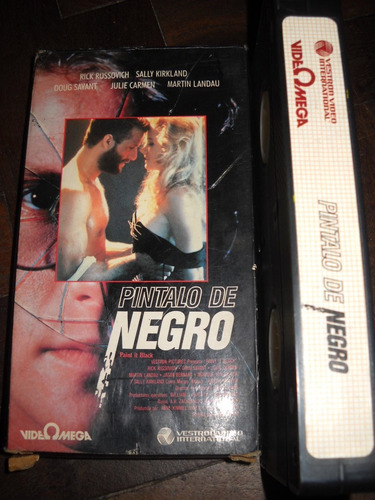 Pintalo De Negro Vhs Martin Landau Vestron Video Psicopata