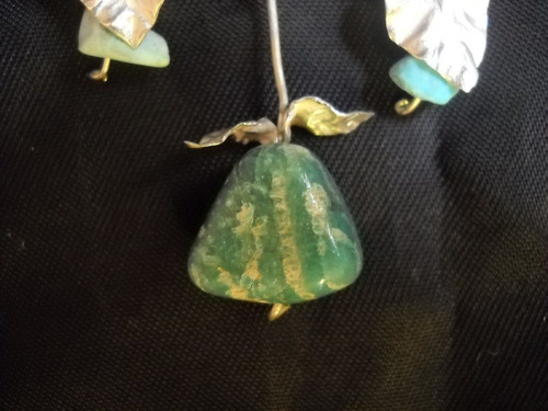 Colgante Plata Y Amazonita