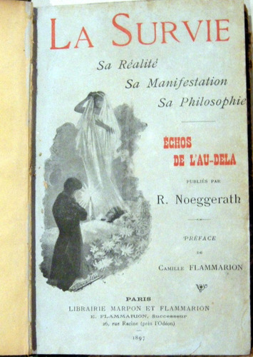 Noeggerath La Survie En Francés Edicion 1897 Reencarnación 
