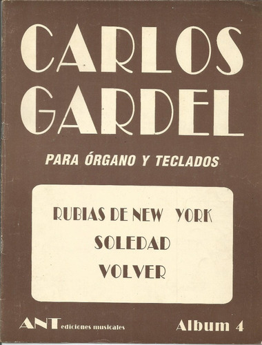 Partitura Carlos Gardel X 6
