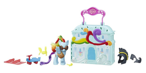 Little Pony Rainbow Dash Casa Castillo Nubes Valija Hasbro