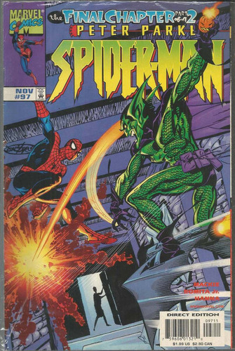 Peter Parker Spider-man Nº 97 - Editora Marvel Comics - 44 Páginas Em Inglês - Formato 17 X 25,5 - Capa Mole - 1998 - Bonellihq Cx72 G19