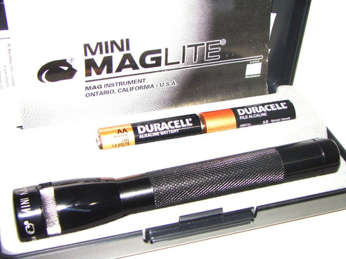 Lanterna Mini Maglite Black 2aa - Não Led - Novo, Original!