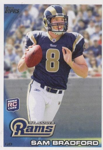 2010 Topps Sam Bradford Rookie Rams Qb (Usado)