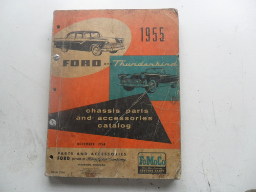 Manual Despiece Antiguo Ford Thunderbird 1955 Y Ford 1955