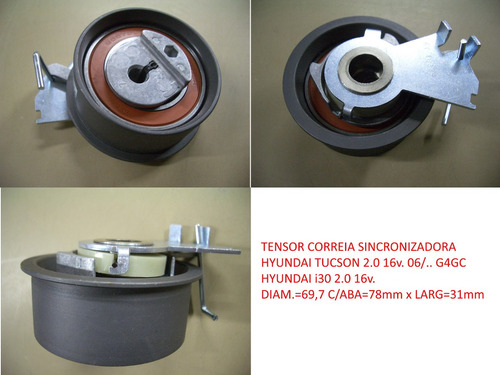 Tensor Hidraulico Da Correia Dentada Tucson/ I30 2.0 16v 06/