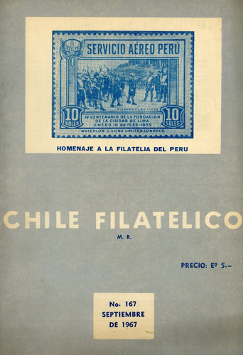 Revista Chile Filatélico Nº 167 - Septiembre 1967