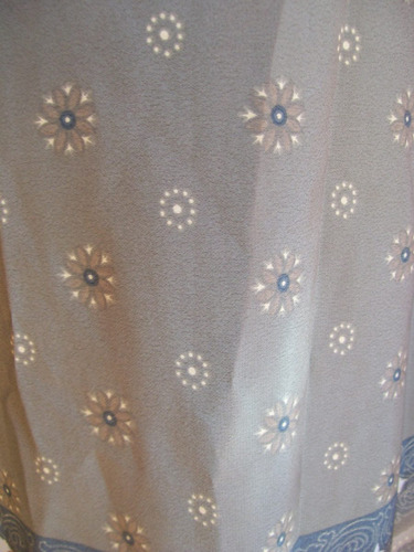 Vestido Largo Sin Mangas Gasa Tonos Verde Cemento - Talle M