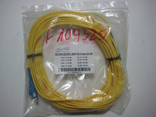 Jumper Cable Fibra Optica Sc-upc / Sc-upc