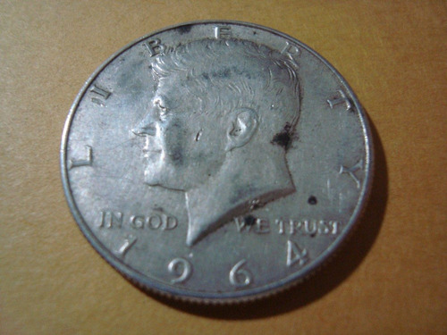 Moneda De Plata Half Dollar 1964 12,9 Gr