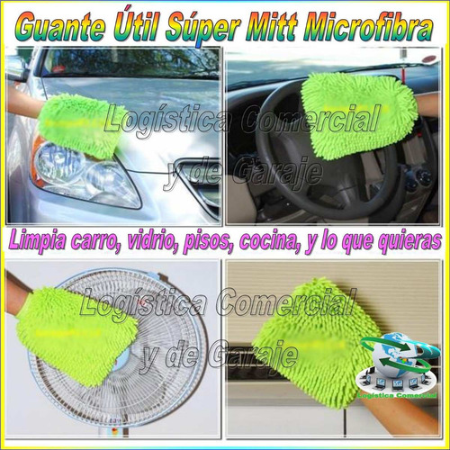 Set (2) Limpia Facil Rapido Super Mitt Guante Microfibra Tv