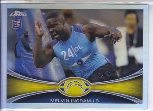 2012 Topps Chrome Refractor Rookie Melvin Ingram Lb Chargers