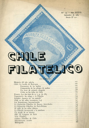 Revista Chile Filatélico Nº 155 - Septiembre De 1964