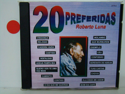 Cd - Roberto Luna - 20 Preferidas