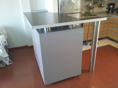 Imagen 3 de 5 de Desayunadores Columnas Acero Inoxidable, Porta Lava Vajilla