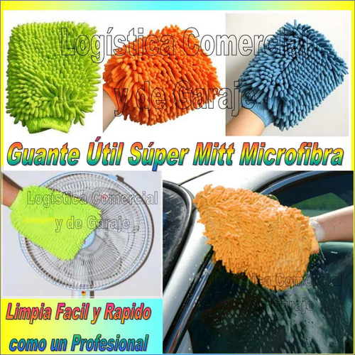 Set (2) Limpia Facil Rapido Super Mitt Guante Microfibra Tv