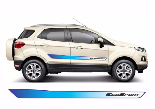 Adesivo Faixa Lateral Nova Ecosport Tons De Azul