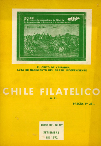 Revista Chile Filatélico Nº 187 - Septiembre 1972