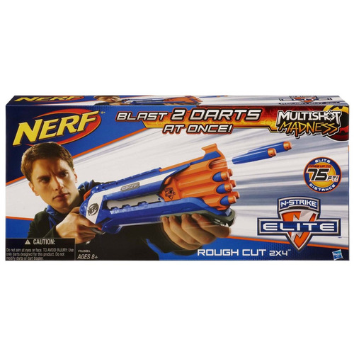 Nerf N-strike Elite - Rough Cut 2x4 Blaster + Munição Grátis