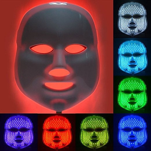 Máscara Facial Americana Fotodinámica Led7 Colores Chorrillo