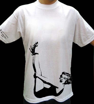 Marilyn Monroe Remera Estampada Con Vinilo Inalterable