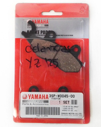 Pastillas Freno Delantera Yamaha Yz 125 1990-1992 Original