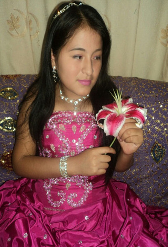 Vestido De 15 Años Quinceañera Fucsia Rosa Modelo Exclusivo