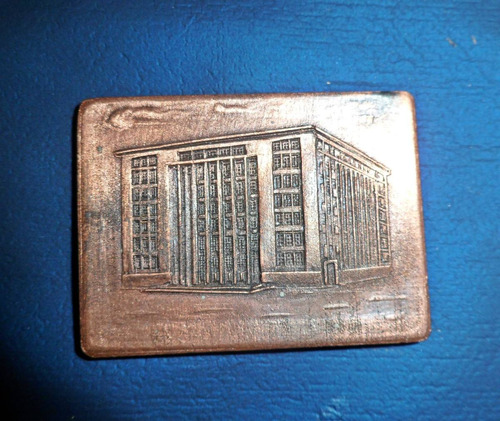  Medalla 1944 Administracion Nacional Puertos Edificio Sede