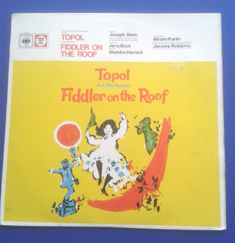 Disco Lp El Violinista En El Tejado- The Fiddler On The Roof