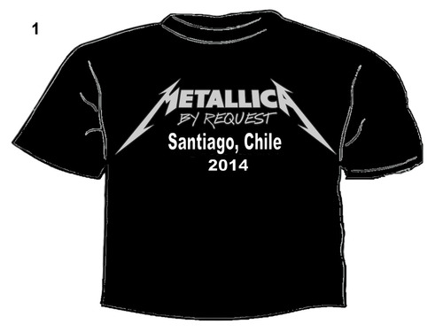 Polera Metallica By Request Santiago 2014