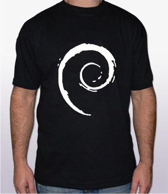 Linux Debian  Remera De Algodon Calidad Premium