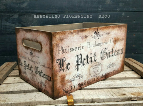 Cajon Artesanal Vintage Madera Coca Jack Daniels Fernet