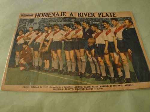 Lamina River Plate 1947 - Revista Descamisada