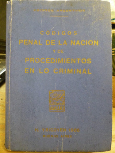 Codigos Penal Y De Procedimiento,1953