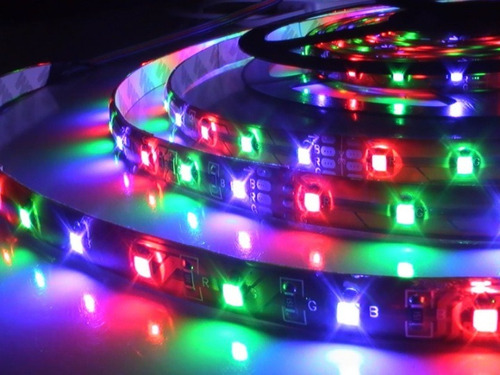 Fita Led Rgb 3528 Rolo 5m 300 Leds + Controle + Fonte 3a