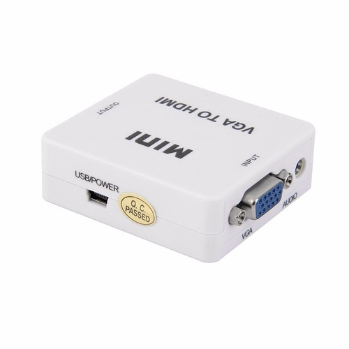 Conversor Adaptador Video Vga Con Audio A Hdmi Full Hd