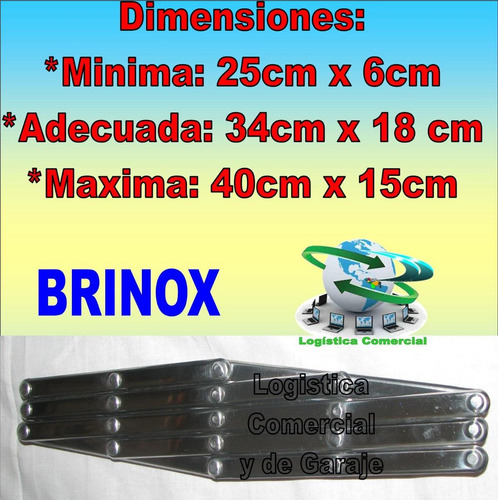 Imagen 6 de 9 de Set (2) Reposa - Descansa Ollas Acordeon Acero Inox 34x18cm